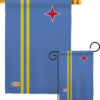 Aruba - Nationality Flags of the World Vertical Impressions Decorative Flags HG140013 Made In USA