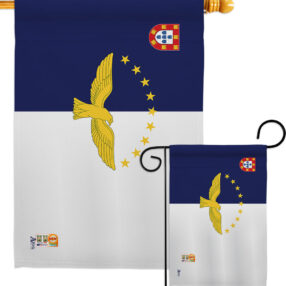Azores - Nationality Flags of the World Vertical Impressions Decorative Flags HG140019 Made In USA