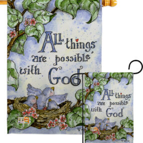 All Things Are Possible With God - Impressions Decorative Garden Flag G165110-BO