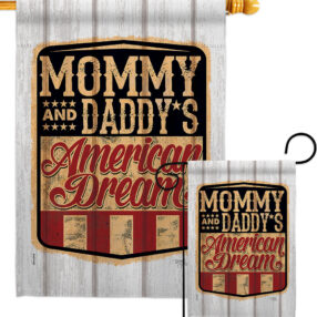 American Dream - Patriotic Americana Vertical Impressions Decorative Flags HG111101 Made In USA