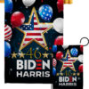 46 Biden Harris - Patriotic Americana Vertical Impressions Decorative Flags HG170158 Made In USA