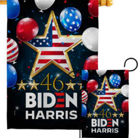 46 Biden Harris - Patriotic Americana Vertical Impressions Decorative Flags HG170158 Made In USA