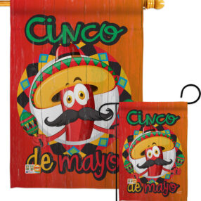 Amigo Chili Cinco de Mayo - Southwest Country & Primitive Vertical Impressions Decorative Flags HG137041 Made In USA