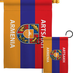 Artsakh Armenia - Support Inspirational Vertical Impressions Decorative Flags HG170157 Made In USA