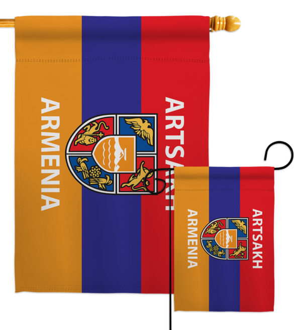 Artsakh Armenia - Support Inspirational Vertical Impressions Decorative Flags HG170157 Made In USA