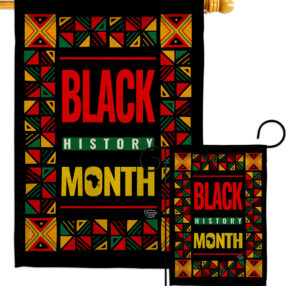 African American History Month - Support Inspirational Vertical Impressions Decorative Flags HG192424 Made In USA