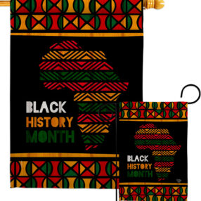 Afro-Americans History Month - Support Inspirational Vertical Impressions Decorative Flags HG192426 Made In USA